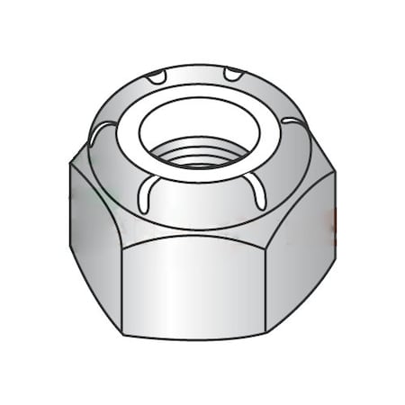 Nylon Insert Lock Nut, M12-1.75, 18-8 Stainless Steel, Not Graded, 500 PK